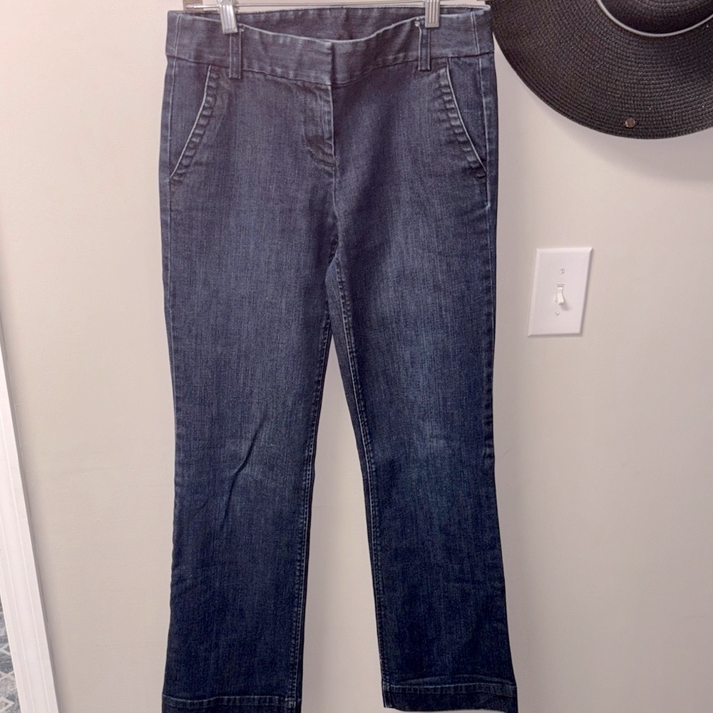 J. Crew Blue Flare Wide Leg Jeans Classic Style